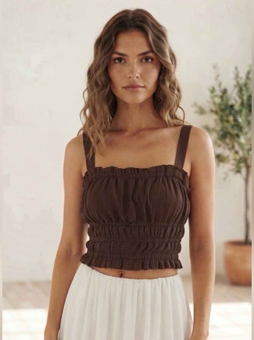 Japna Smocked Cami Top